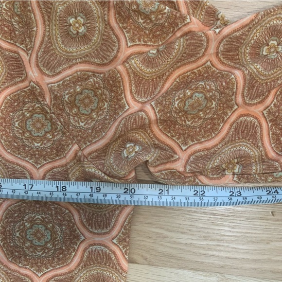 Soft Surroundings Lillia Beaded Stretch V Neck Print Tunic Top 3/4 Sleeves Sz XL - Picture 10 of 11